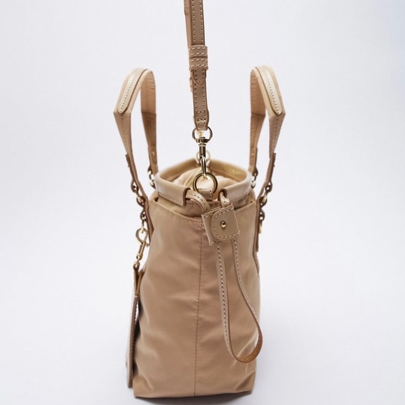 Zara Nylon Mini Tote and Crossbody Bag - Picture 4 of 8